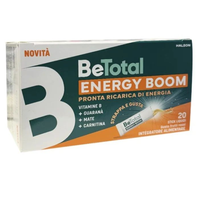 Haleon Italy - Betotal Energy Boom Integratore Vitamina B E Carnitina 20 Stick