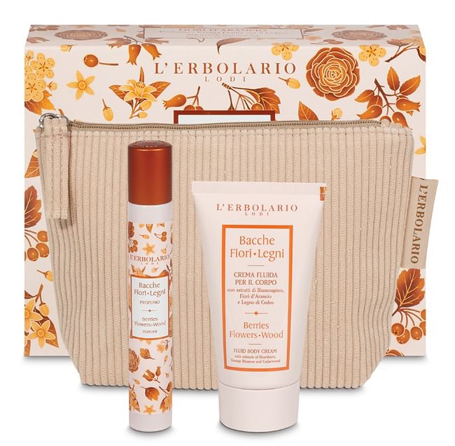 Bacche Fiori Legni Beauty Pochette Fiori D'Arancio Profumo 15 Ml + Crema Fluida Corpo 75 Ml Edizione Limitata