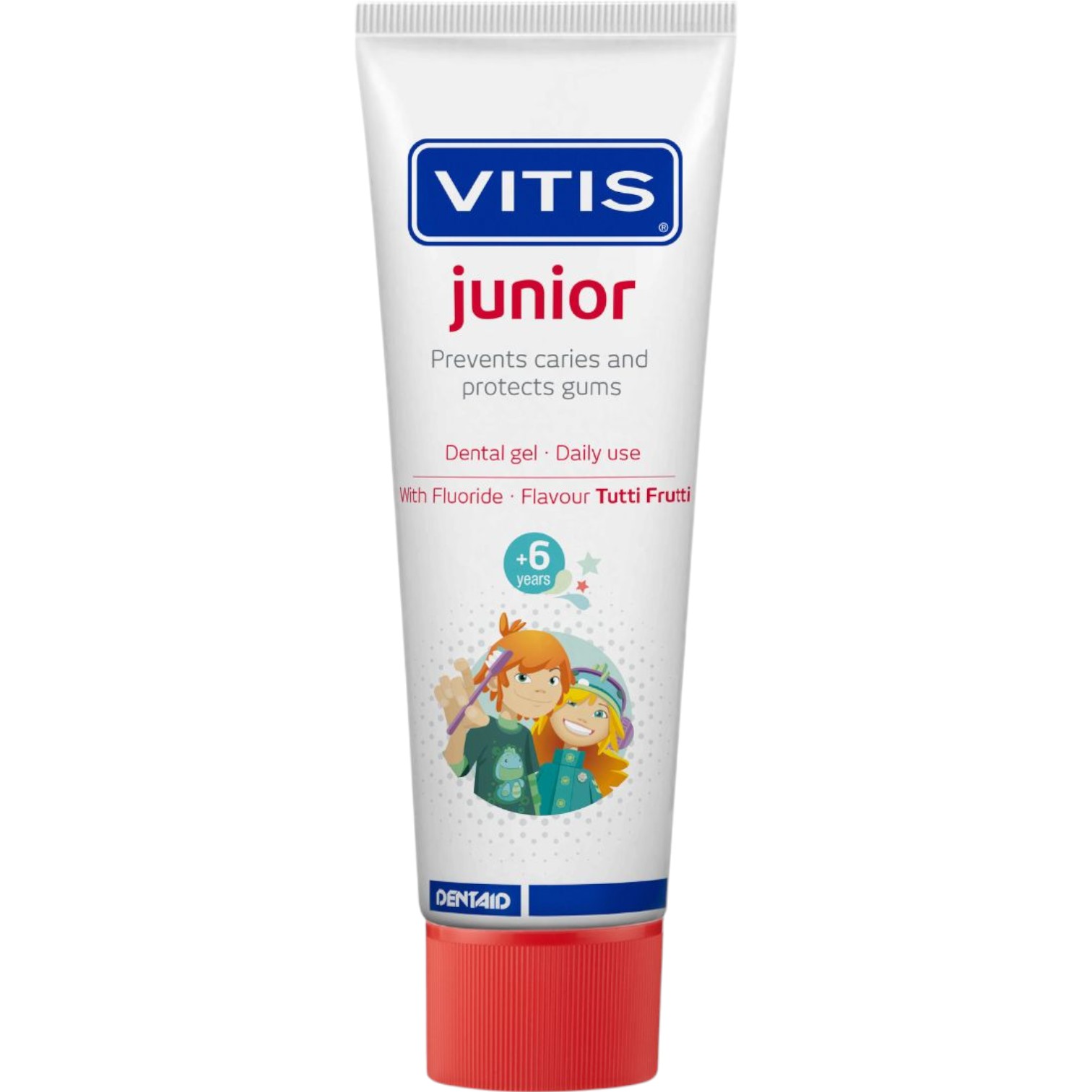 Vitis Junior Gel Toothpaste for Kids, from 6 Years Old