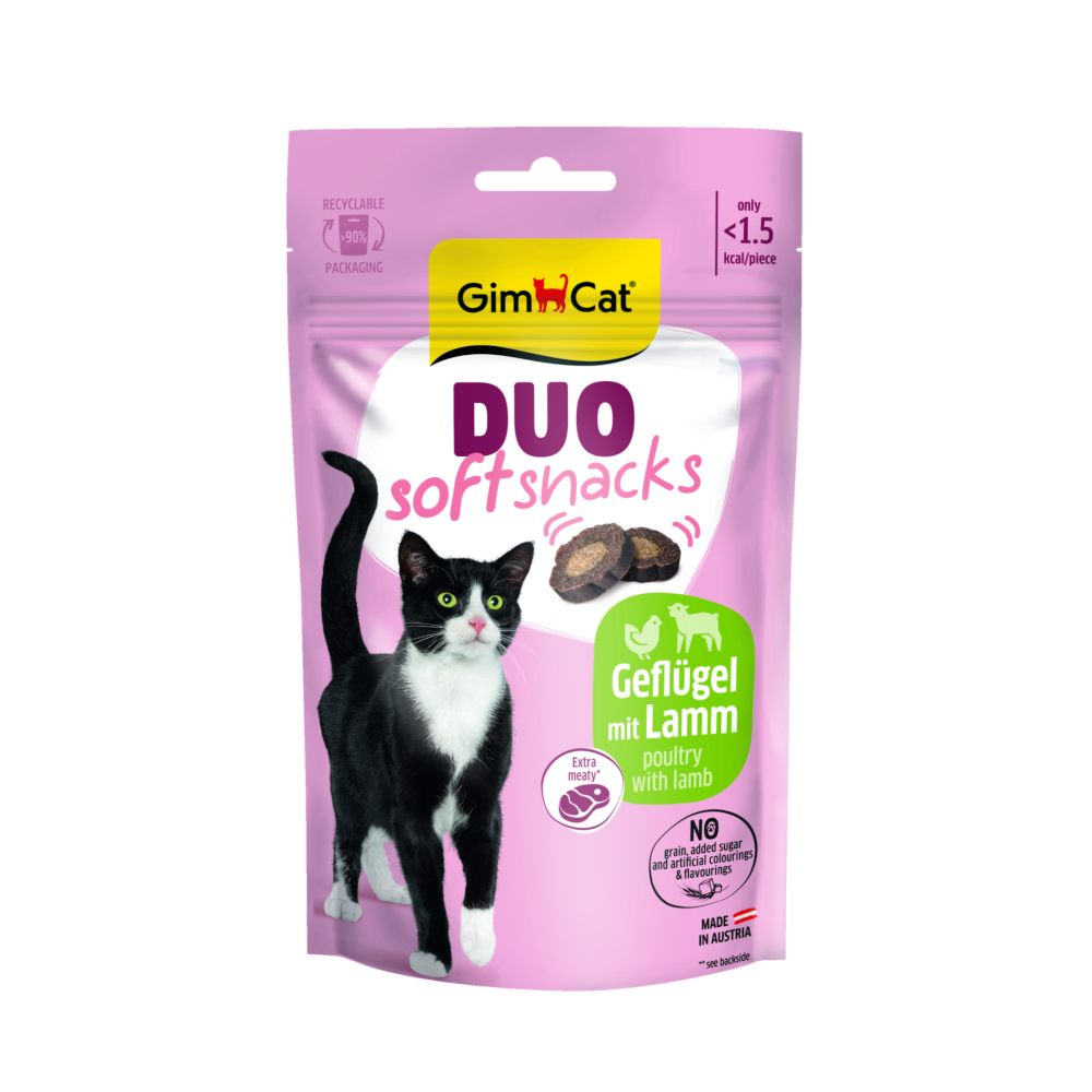 GimCat Duo Soft Snacks 50 g - Agnello & Pollame