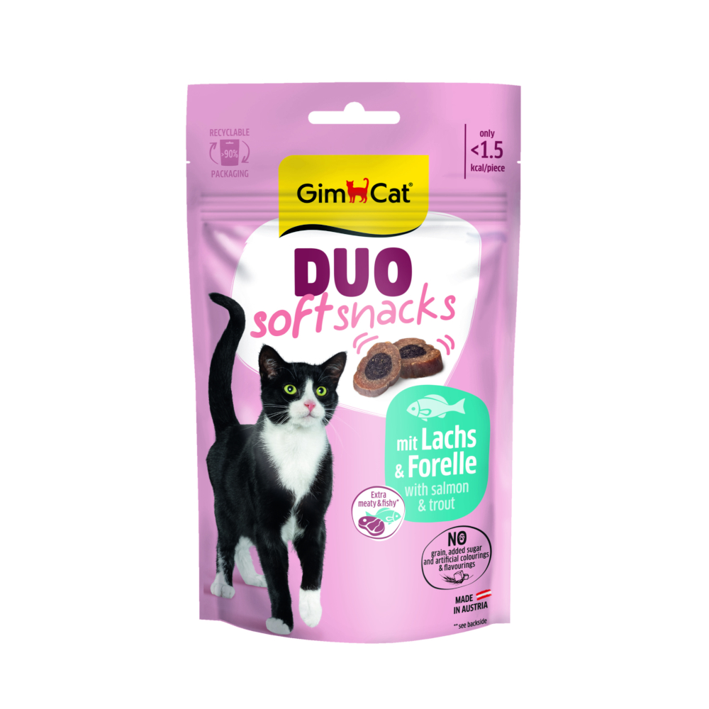 GimCat Duo Soft Snacks 50 g - Salmone & Trota