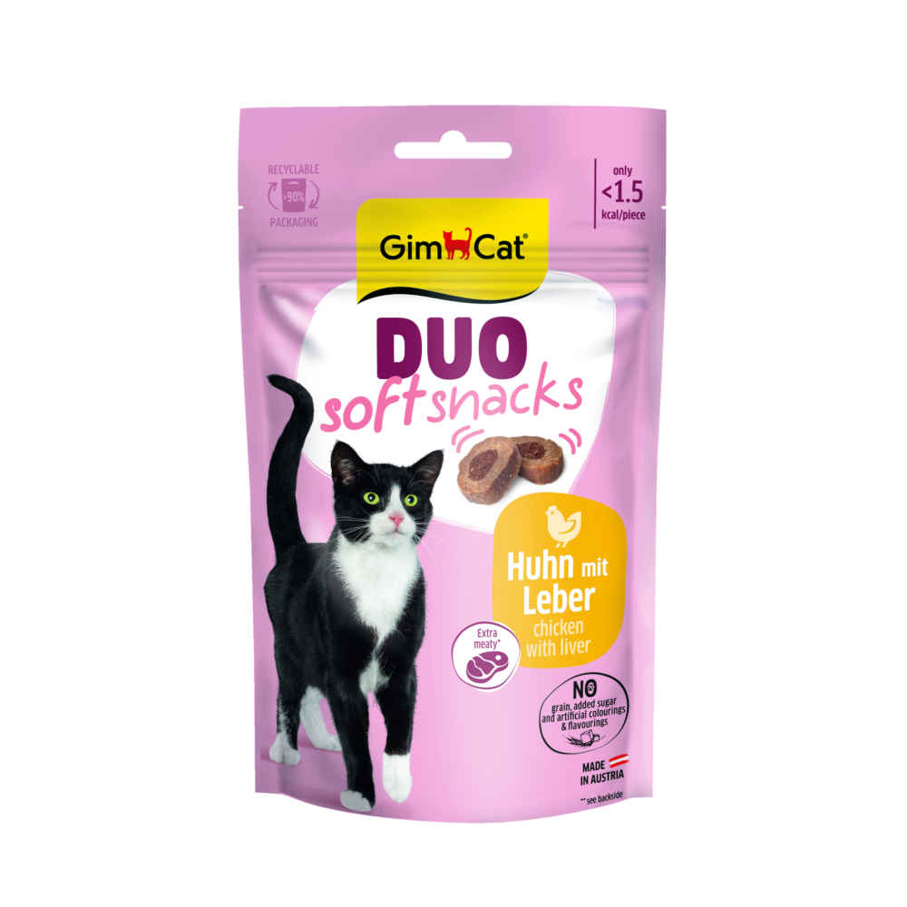 GimCat Duo Soft Snacks 50 g - Pollo & Fegato