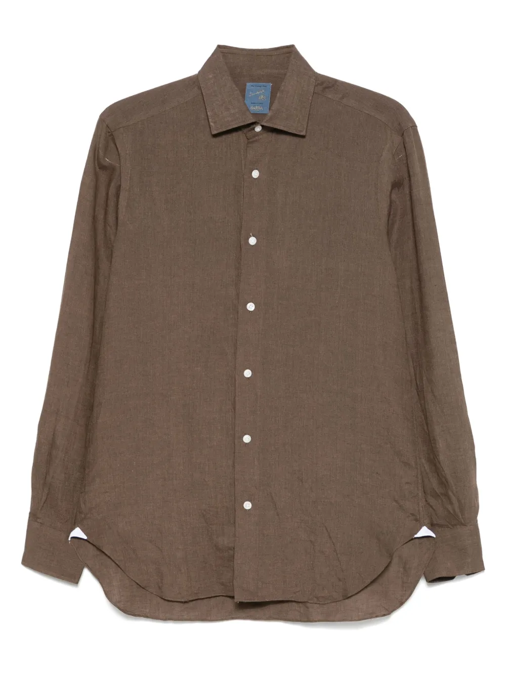 Barba linen shirt - Marrone