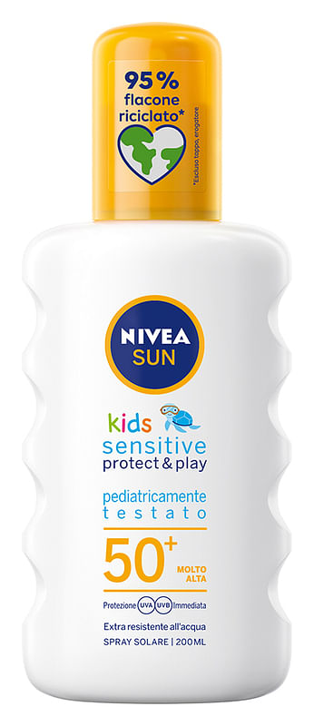 Nivea Sun Kids Sensitive Protect & Play Spray Fp50+ 200 Ml