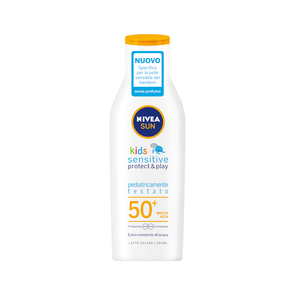 Nivea Sun Kids Sensitive Protect & Play Latte Fp50+ 200 Ml