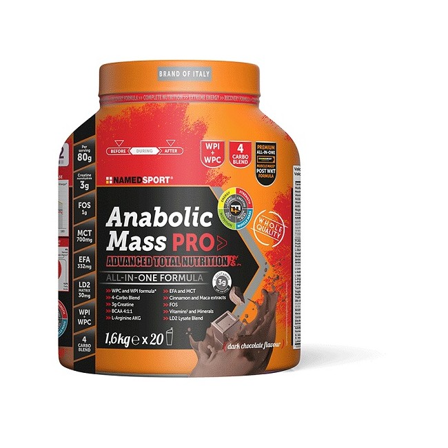 Namedsport - Named Anabolic Mass Pro Dark Chocolate 1600 G