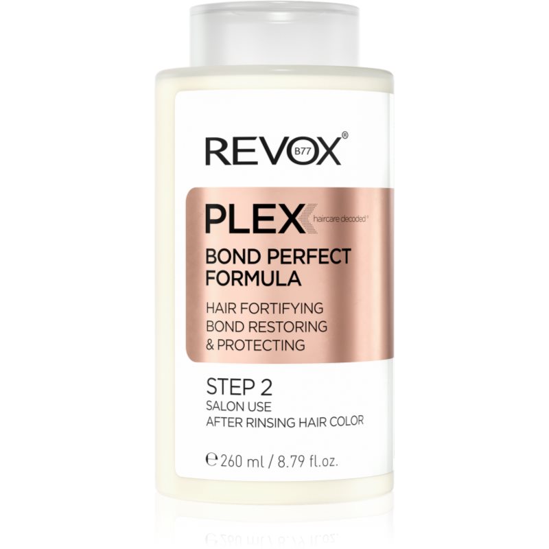Revox B77 Plex Bond Perfect Formula. Step 2 Trattamento Rinforzante Post Trattamento Chimico Dei Capelli 260 Ml