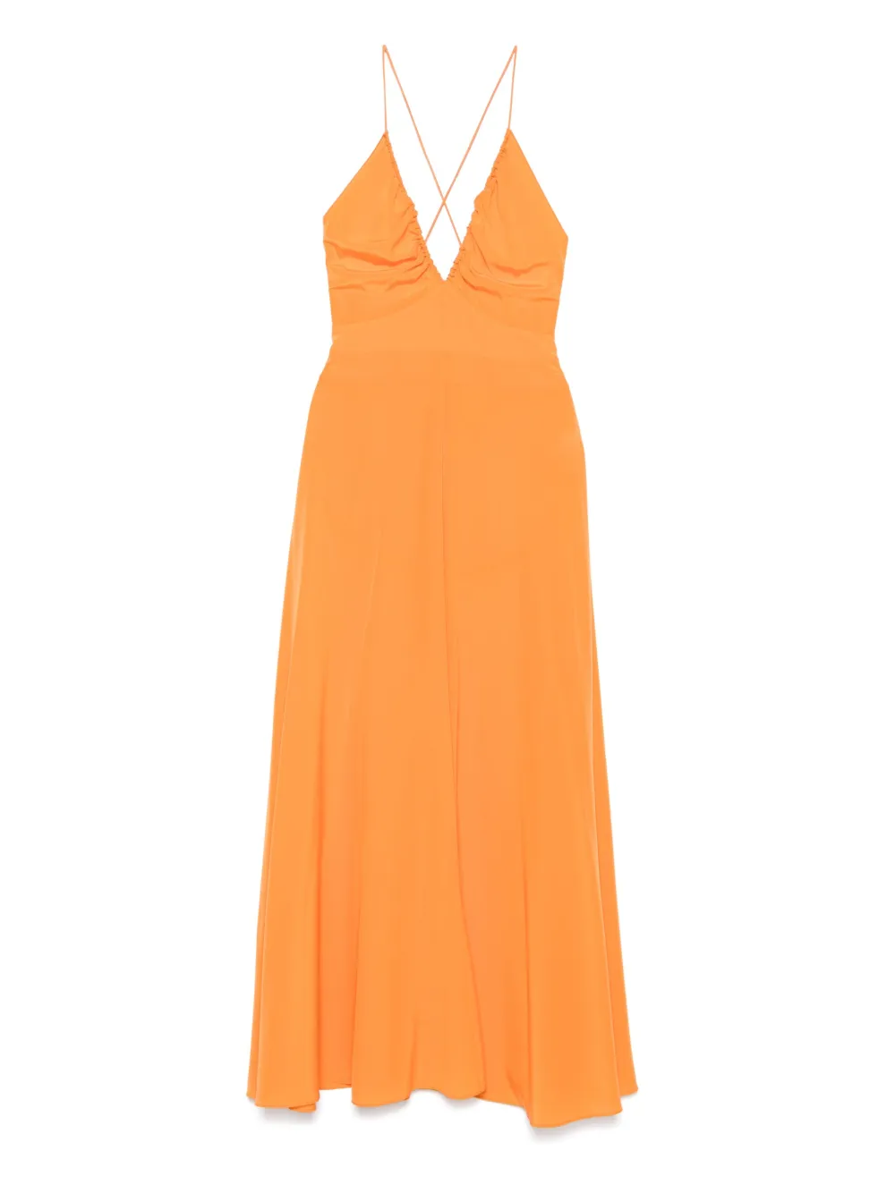 ASPESI silk maxi dress - Arancione