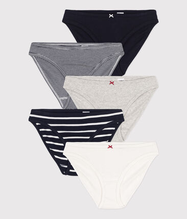Confezione da 5 slip in cotone donna