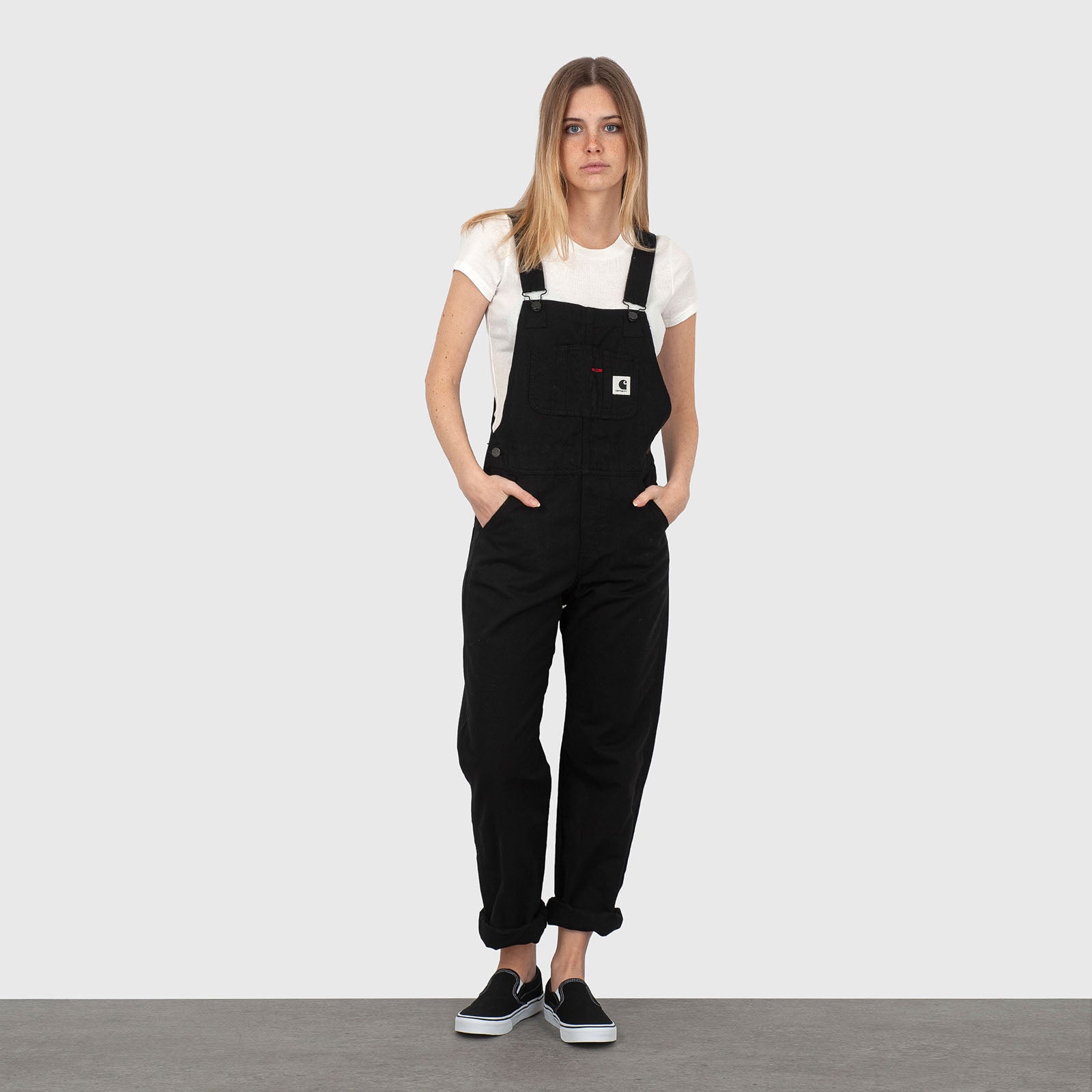 Carhartt Wip W' Bib Overall Straight Nero Donna Tute