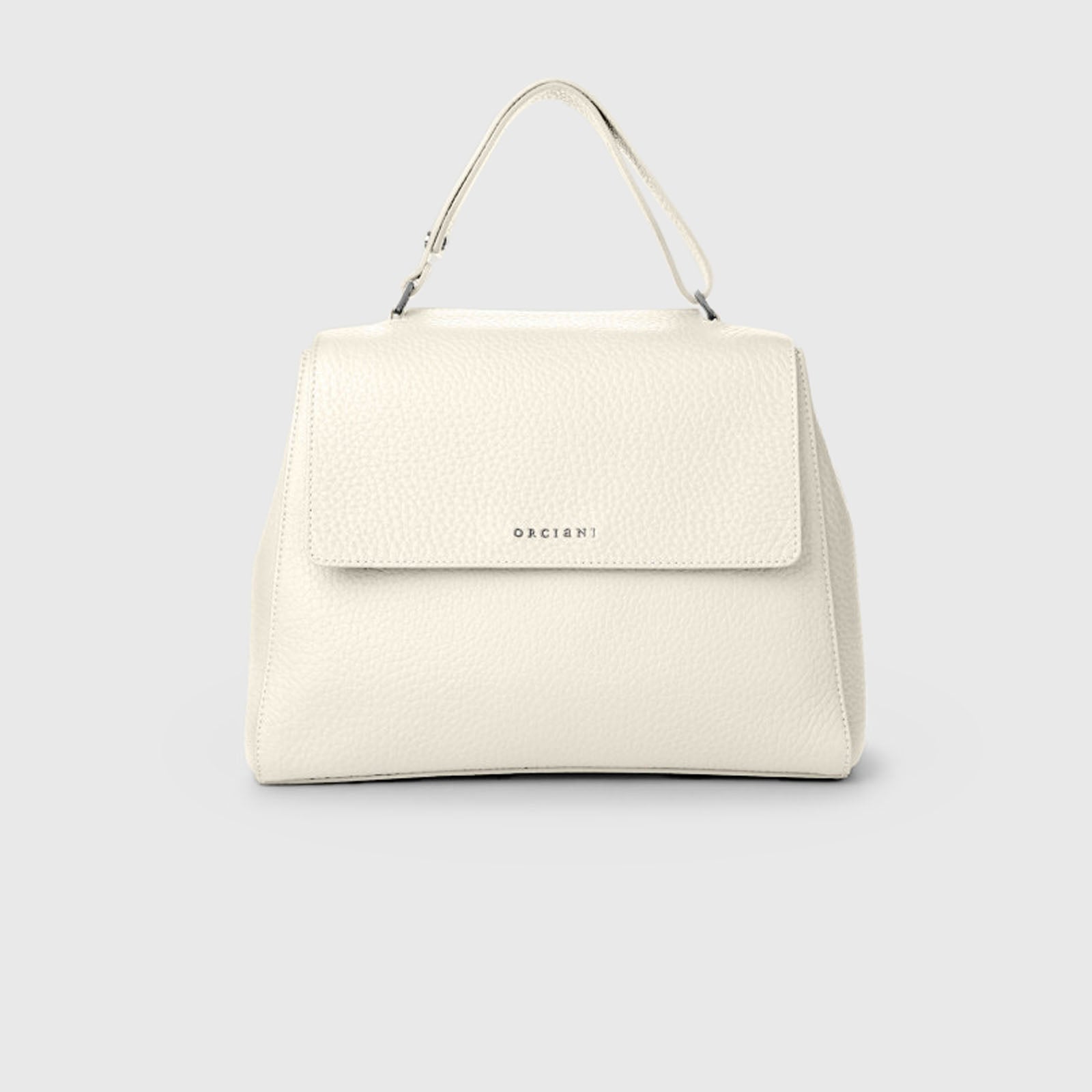 Orciani Borsa Sveva Media In Pelle Soft Bianco Donna