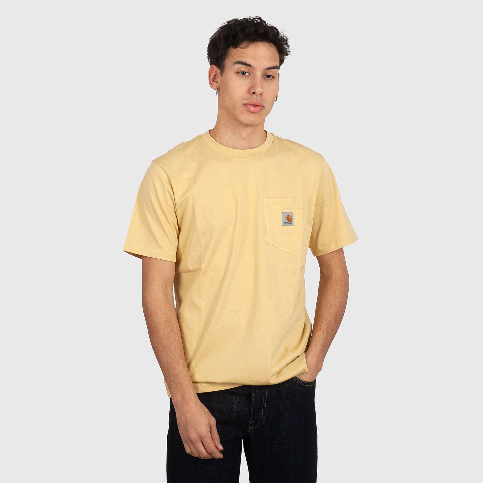 Carhartt Wip T-shirt S/s Pocket Giallo Uomo