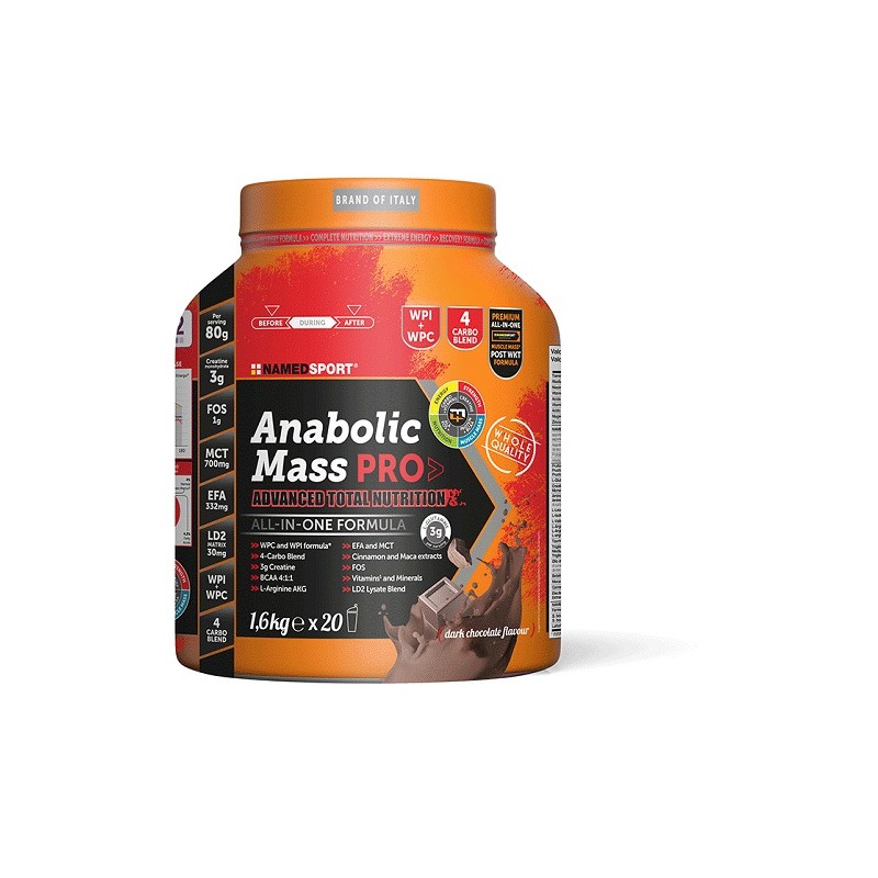 Namedsport - Named Anabolic Mass Pro Dark Chocolate 1600 G