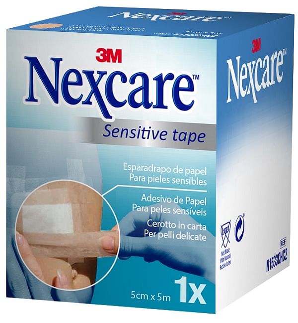 Cerotto Carta Nexcare Sensitive Tape Carne Cm 5 X5 M