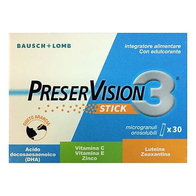 Preservision 3 30 Stick Orosolubili Da 2 G