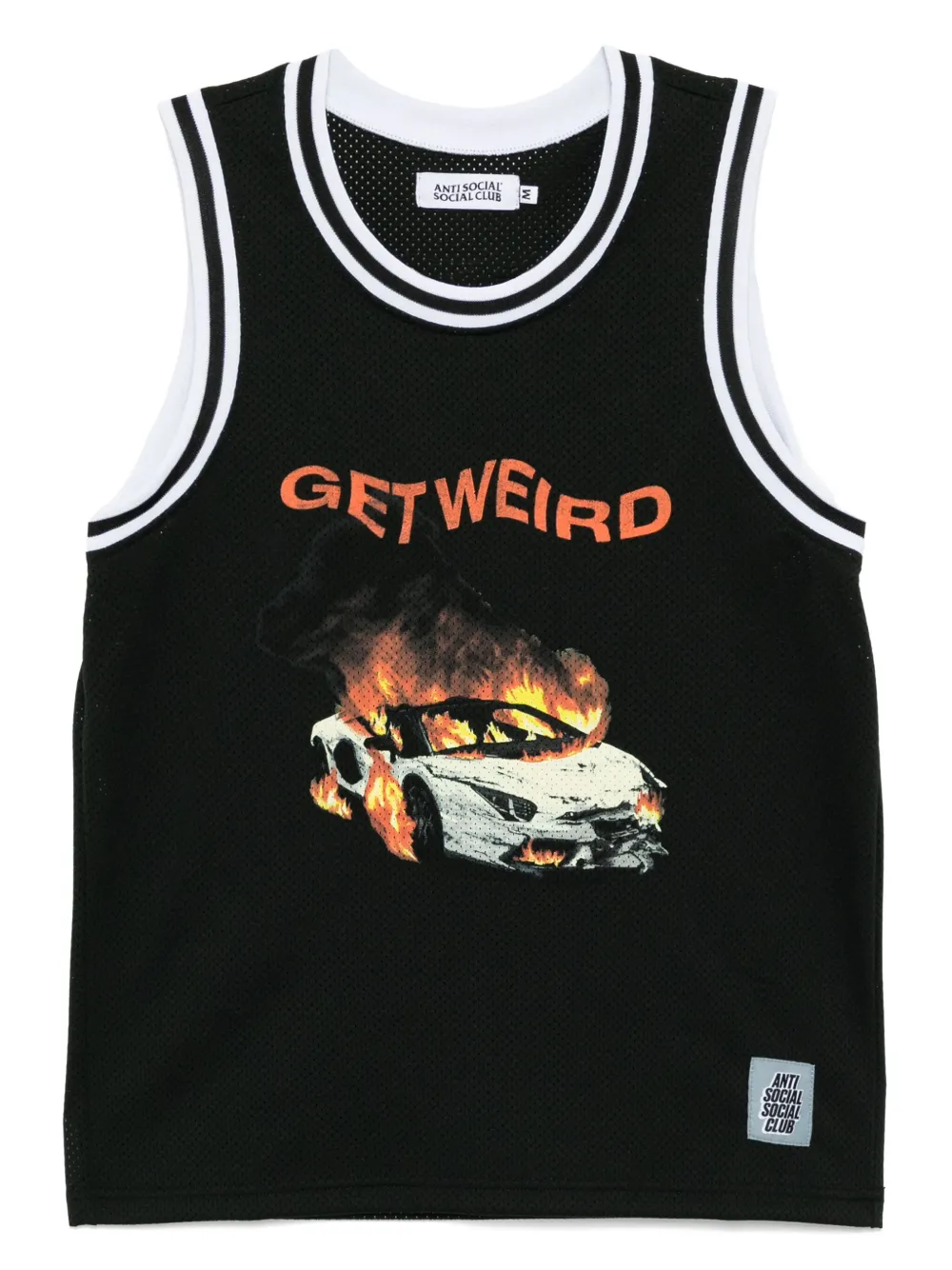Anti Social Social Club Top Burnout Basketball - Nero