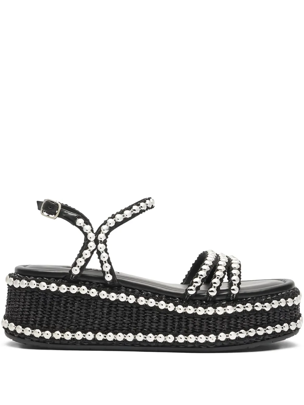 Casadei beaded heeled sandals - Nero