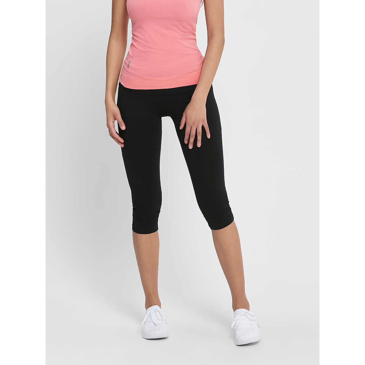 Only Play Leggings 3/4 Sportivi Nero Donna Taglie M
