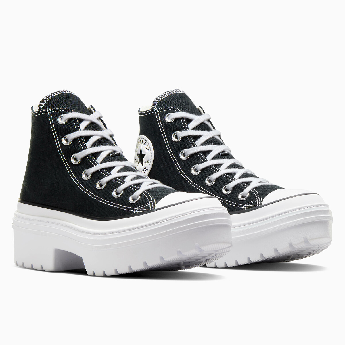 Converse Sneakers All Star Lugged Heel Hi Foundation Nero Donna Taglie 38