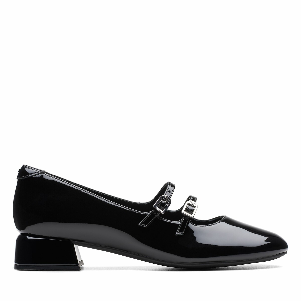 Clarks Mary Jane In Pelle Vernice Daiss30 Shine Nero Donna Taglie 40