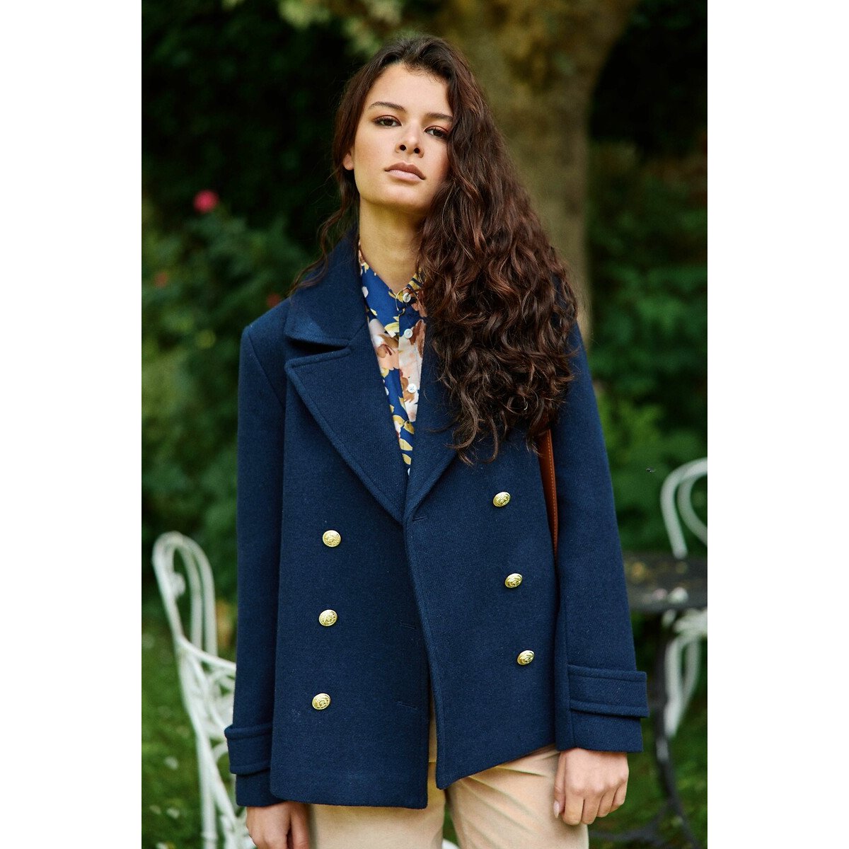 La Petite Etoile Cappotto Caban Natalia Blu Donna Taglie 3(L)