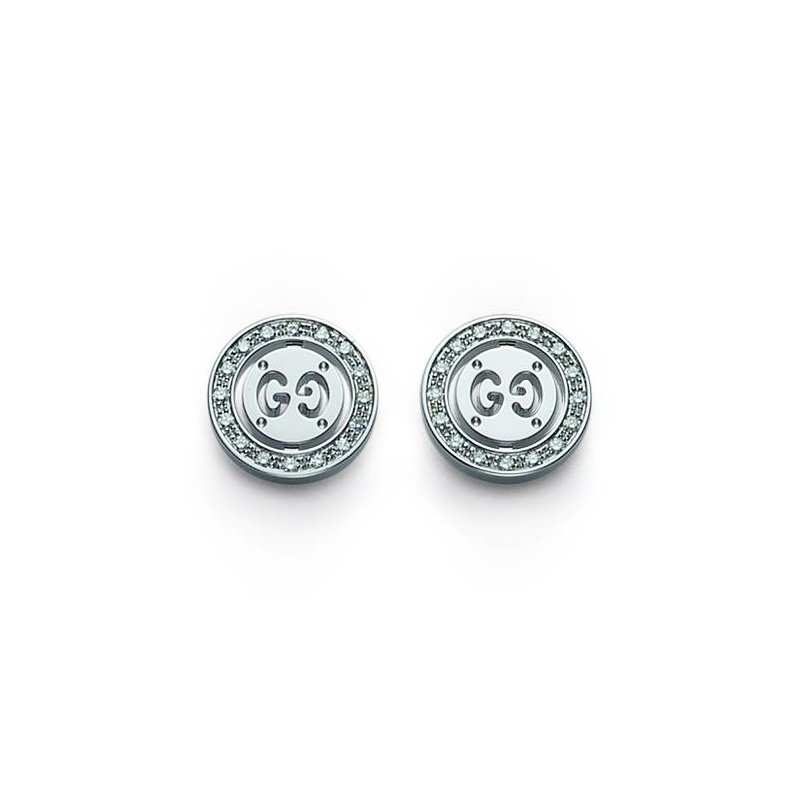 ORECCHINI GUCCI ORO BIANCO E DIAMANTI