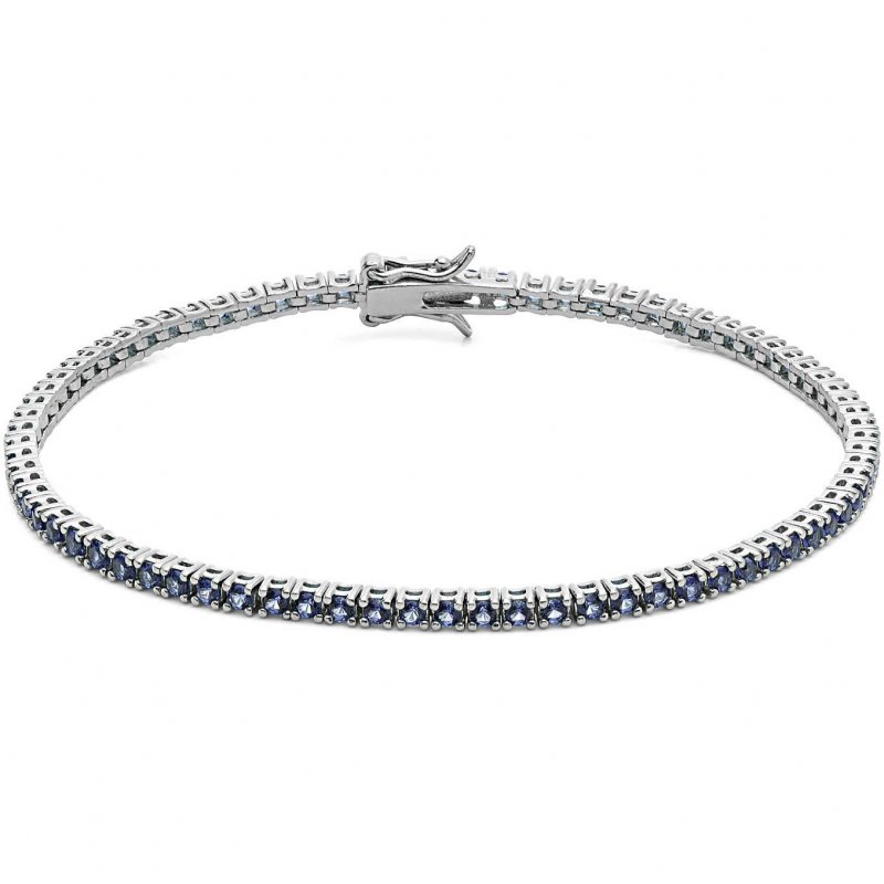 Bracciale Tennis Uomo Argento 925 Gioiello Comete Tennis