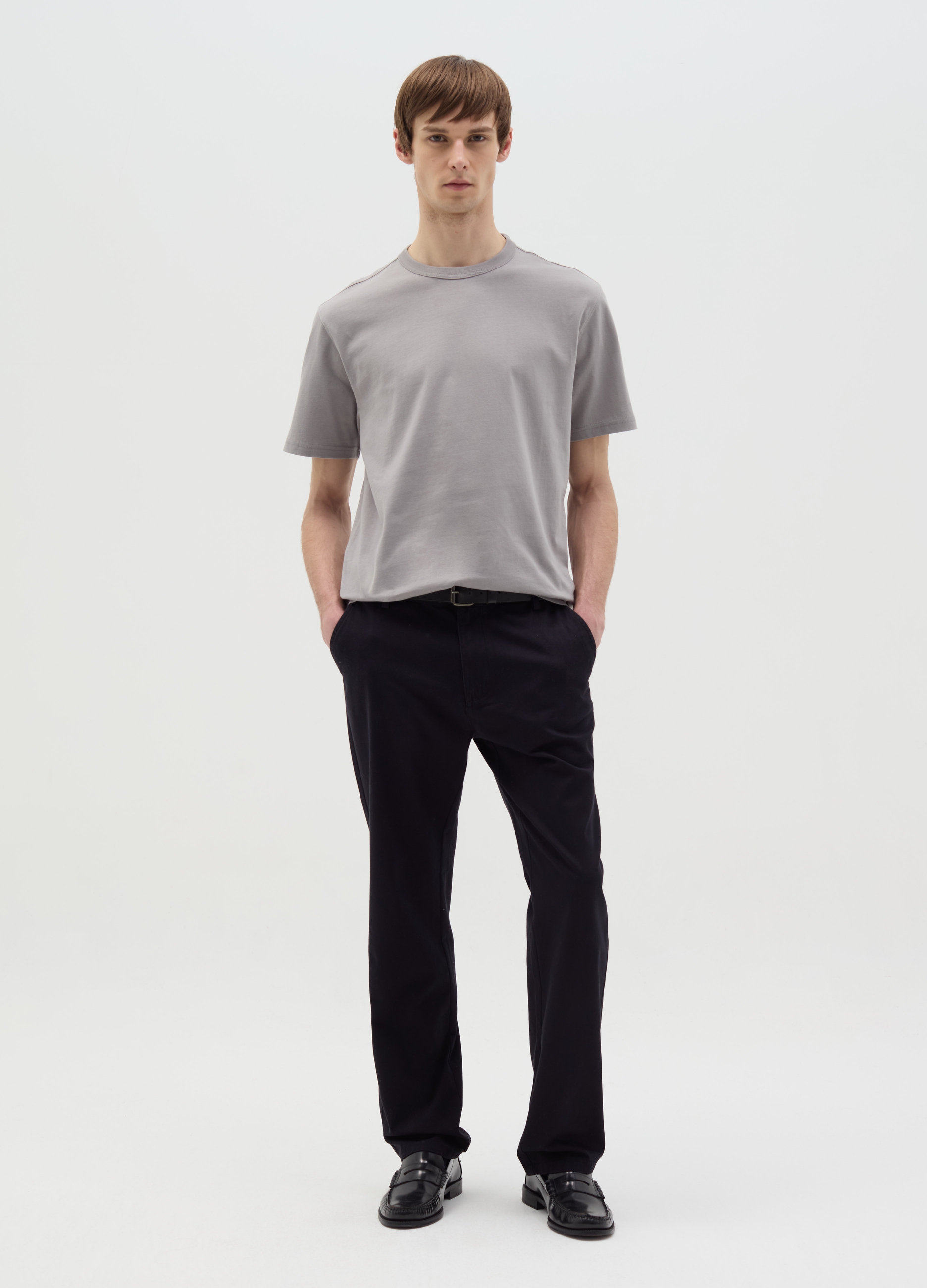OVS , T-shirt Relaxed Fit Scollo Rotondo, Uomo, Grigio, Taglia: M