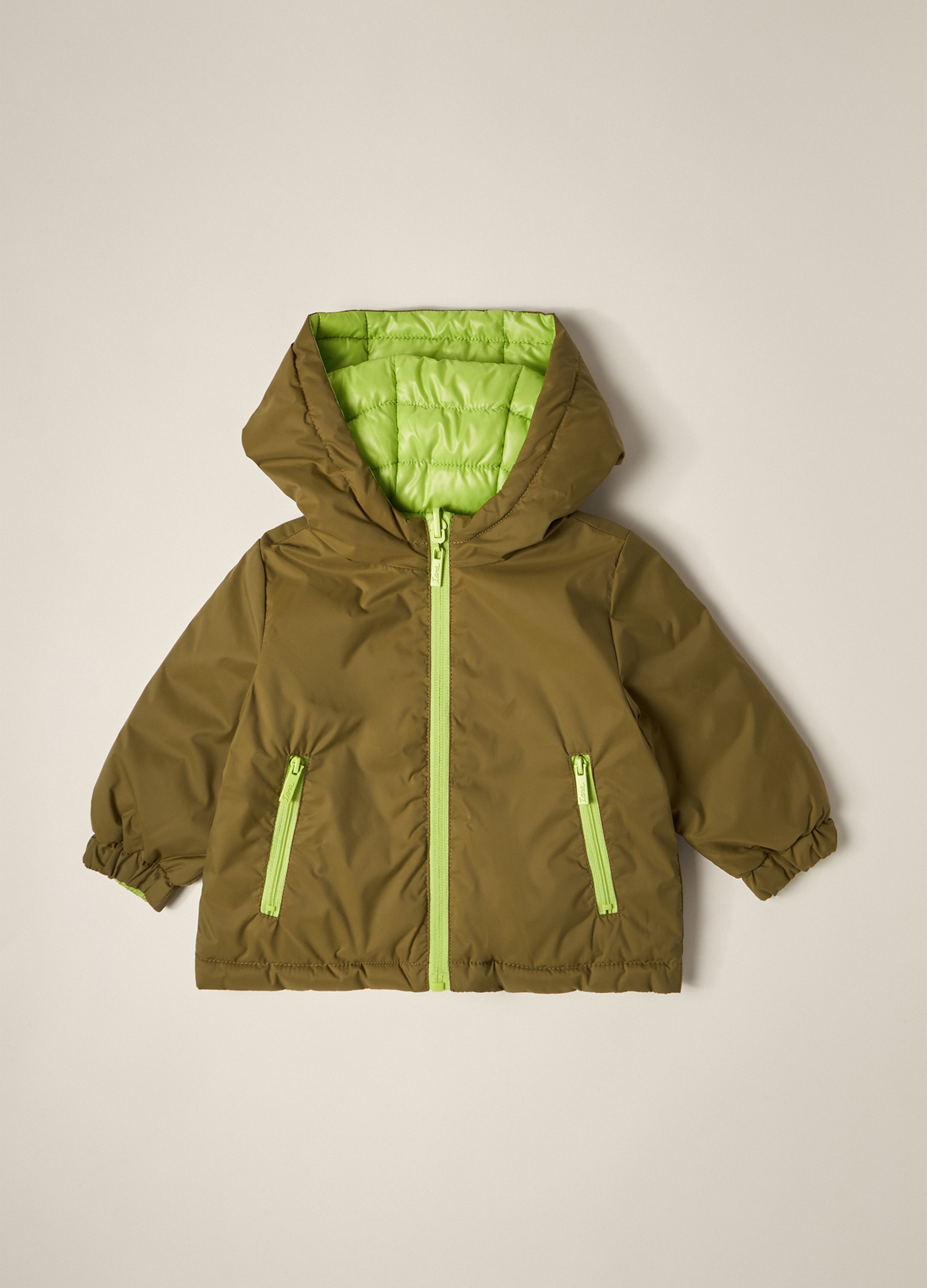 IANA UPIM, Bomber Con Cappuccio Iana Neonato, Verde, Taglia: 36
