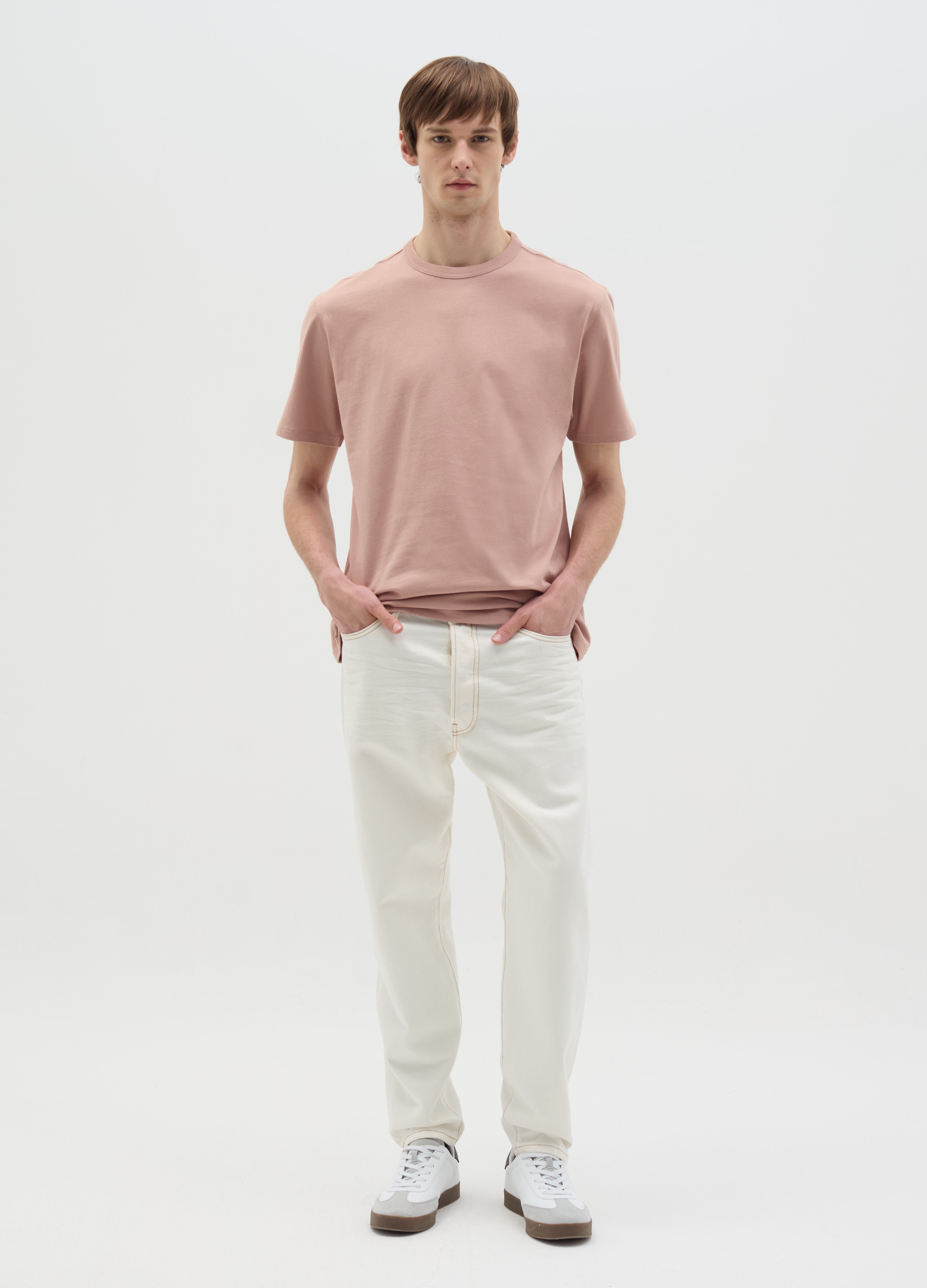 OVS , T-shirt Relaxed Fit Scollo Rotondo, Uomo, Rosa, Taglia: S