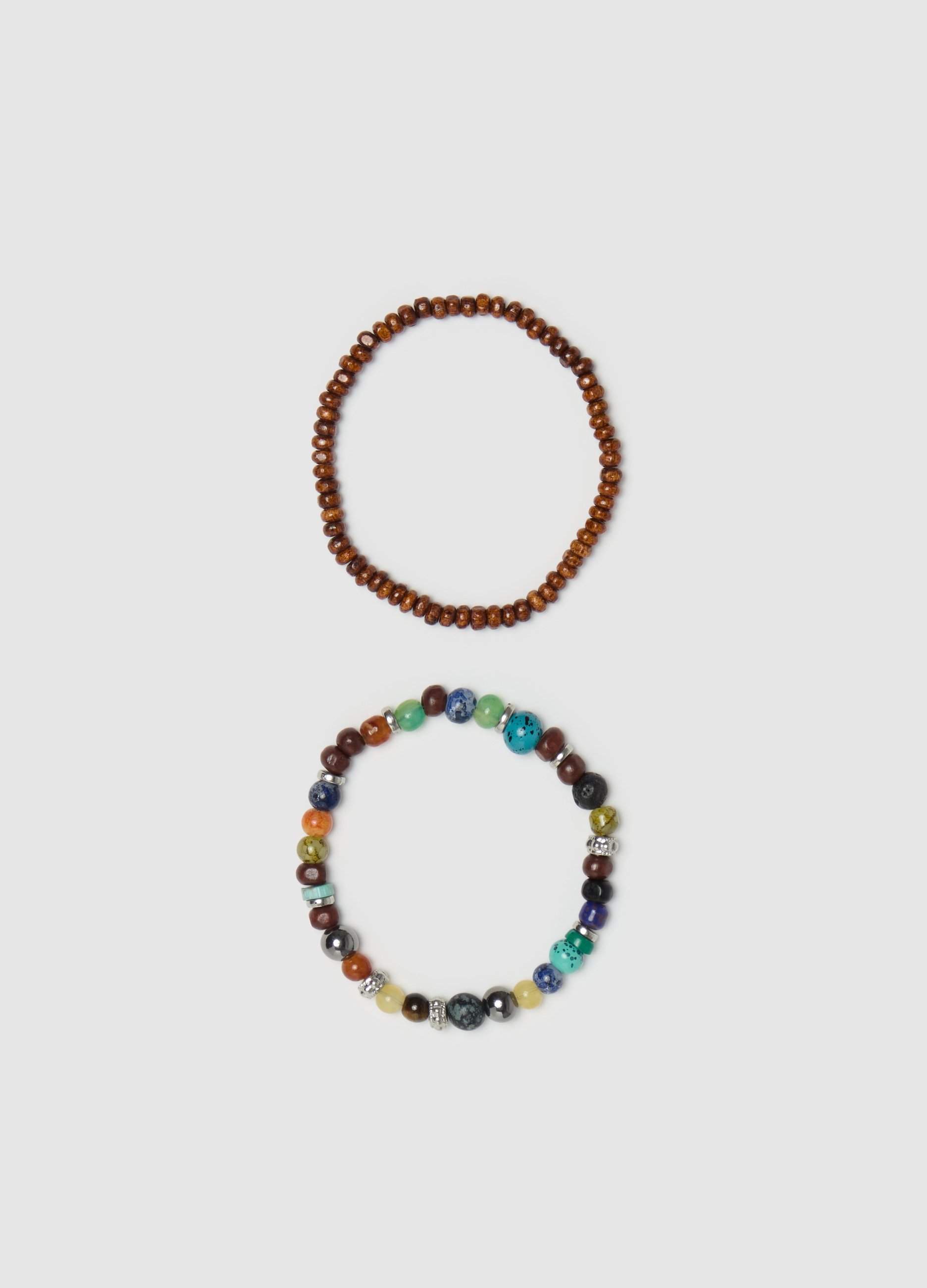 OVS , Bipack Bracciali Con Perline, Uomo, Multicolor, Taglia: ONE SIZE