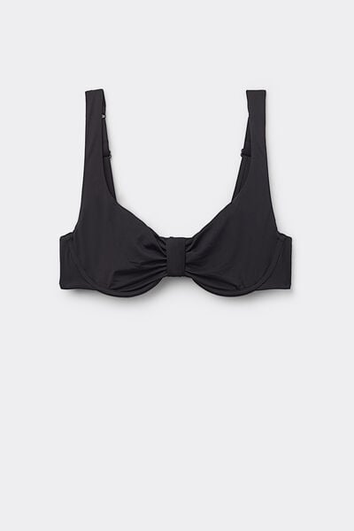 Tezenis Bikini Balconcino Loop Riciclato Donna Nero Taglia 6