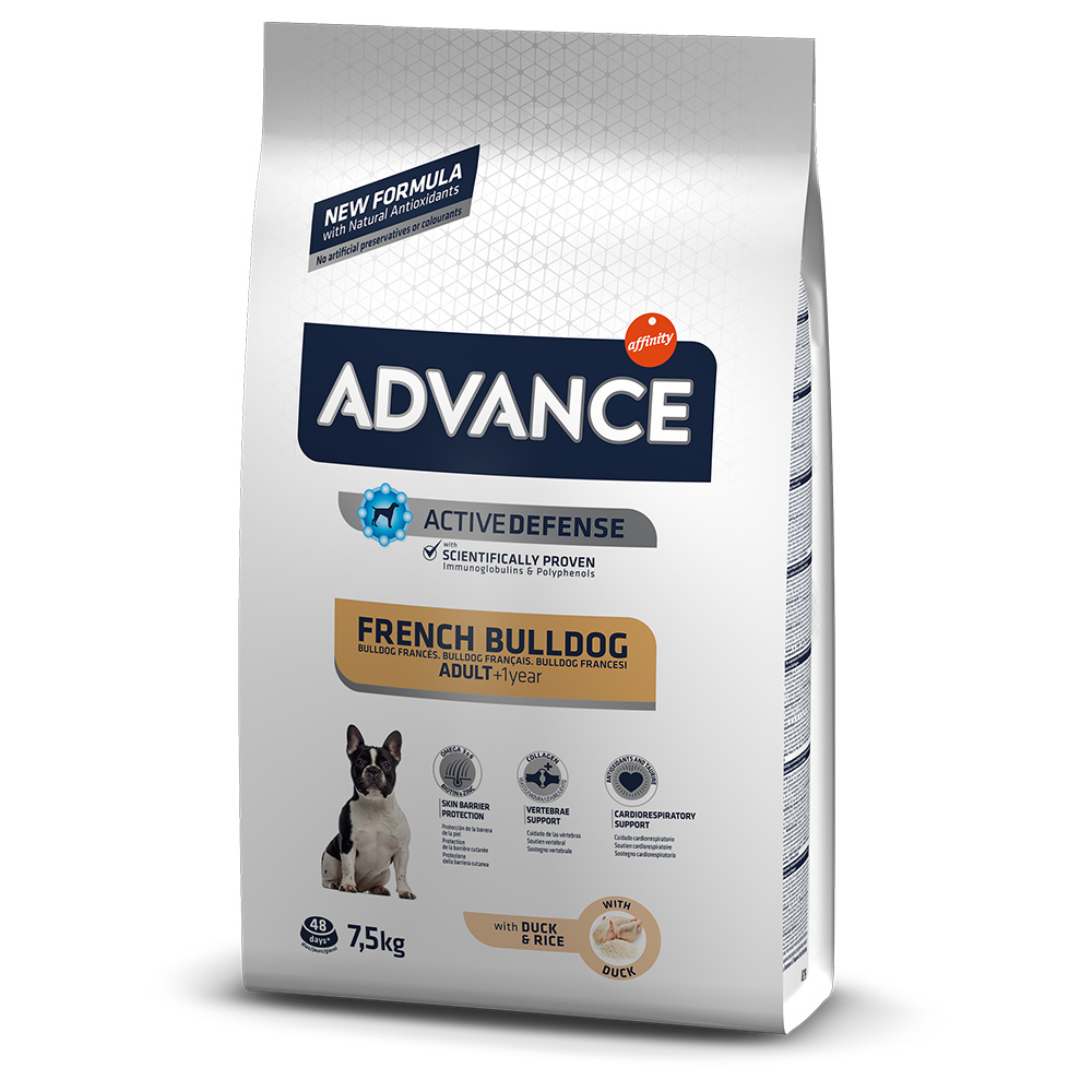 Advance French Bulldog con Anatra Crocchette per cane - 7,5 kg