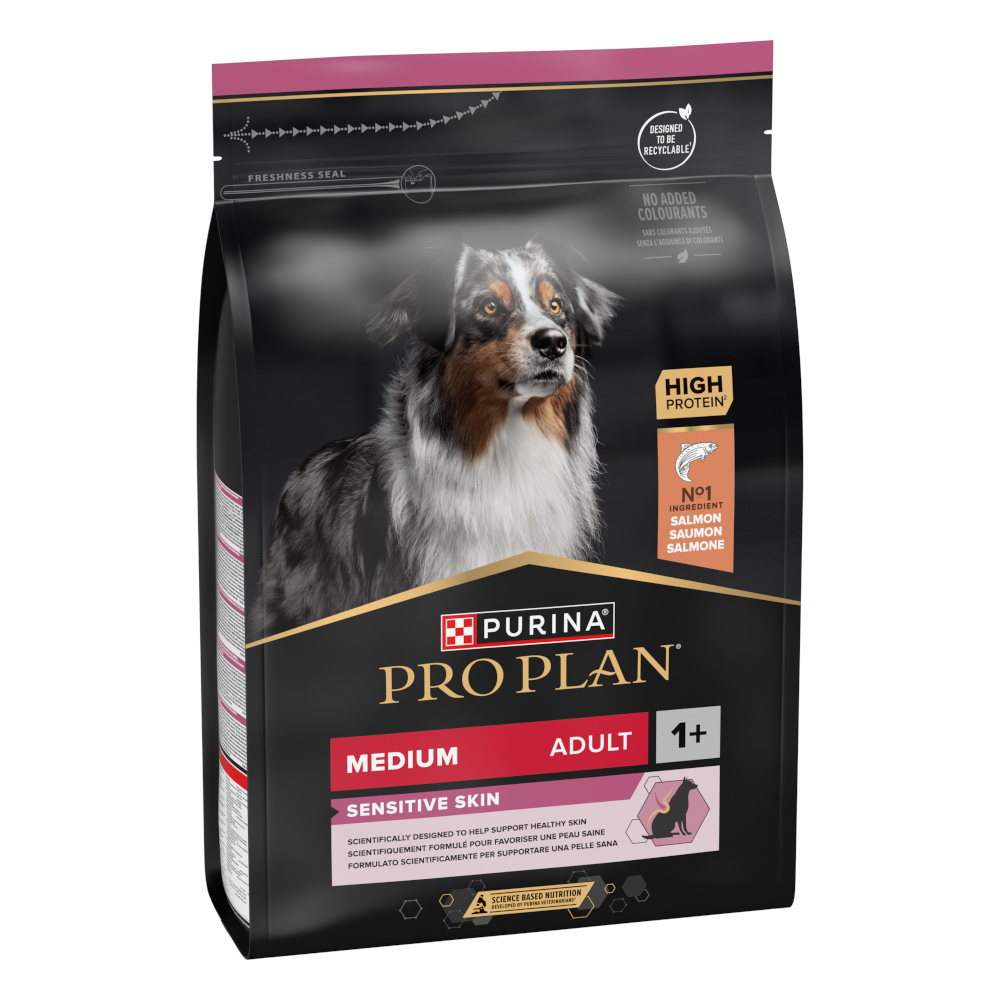 PURINA PRO PLAN Medium Adult Sensitive Skin Crocchette per cani - 3 kg