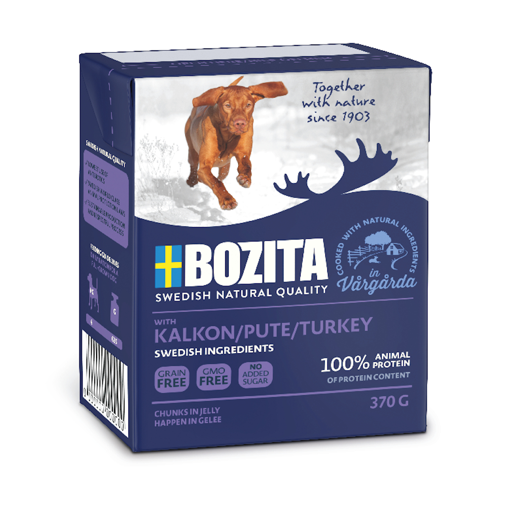Bozita Bocconcini in gelatina 6 x 370 g Umido per cane - Tacchino