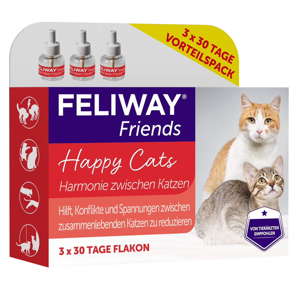 Feliway® Friends - set da 3 ricariche (48 ml cad.)