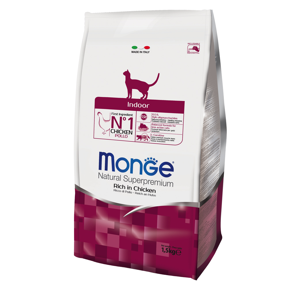 Monge Natural Superpremium Indoor Ricco di Pollo - 1,5 kg