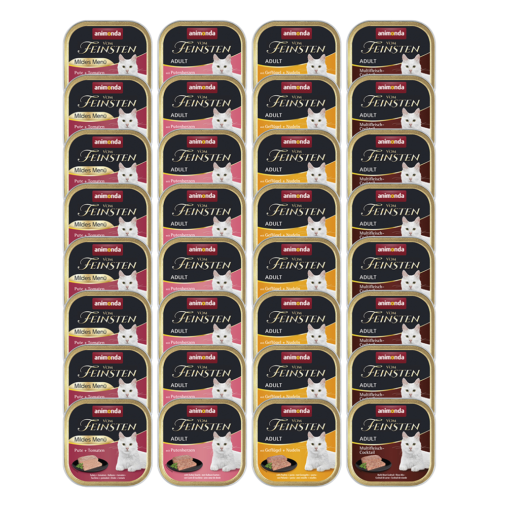animonda vom Feinsten Pacco misto 32 x 100 g Umido per gatto - Varietà di Carne con Pollame