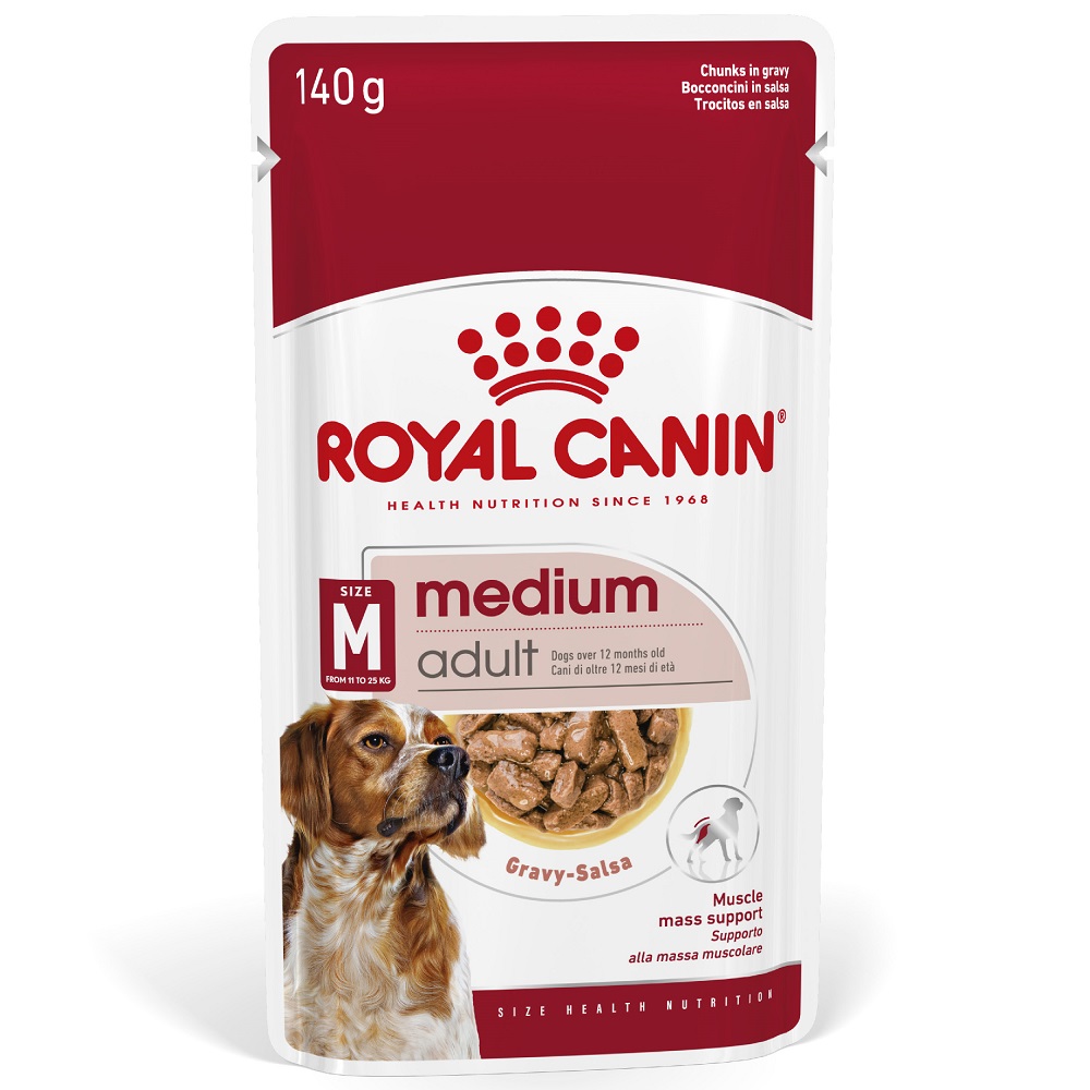 Royal Canin Medium Adult umido in salsa per cane - 10 x 140 g