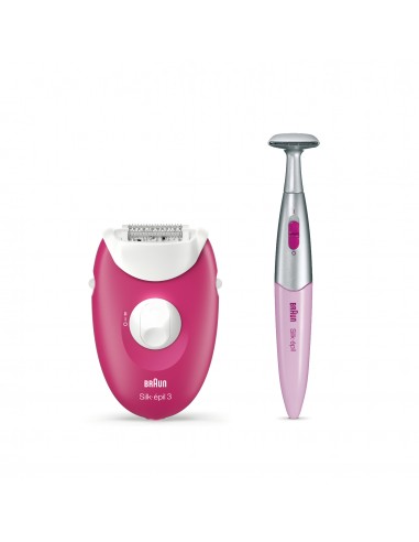 Braun SE 3-420 Epilatore AC 20 pinzette 2 velocità Rosa, Bianco