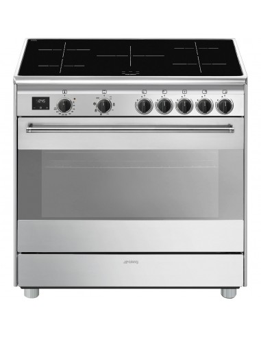 Smeg BG91IX2 Cucina Piano cottura a induzione 5 Fornelli con forno elettrico