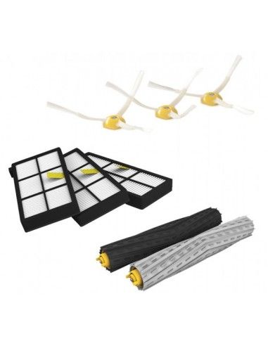 ROOMBA KIT PILUTORE+SPAZZOLE+FILTRI 800 KIT SERIE ROOMBA 800: PULITORE-3 SPAZZOLE-6 FILTRI - 820303