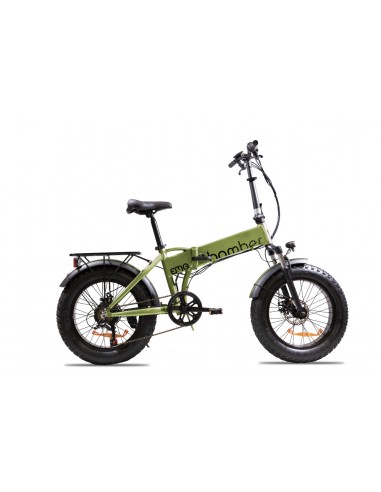 EMG E-BIKE BOMBER F20 GREEN 2023 Fat Bike Pieghevole ruote 20" Batteria 36V-10Ah integrata