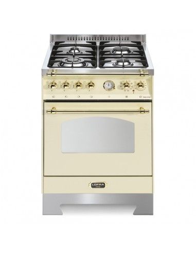Lofra Dolcevita RBI66MFT/CI Cucina Gas 4 Fornelli con Forno Elettrico da 60 cm Avorio