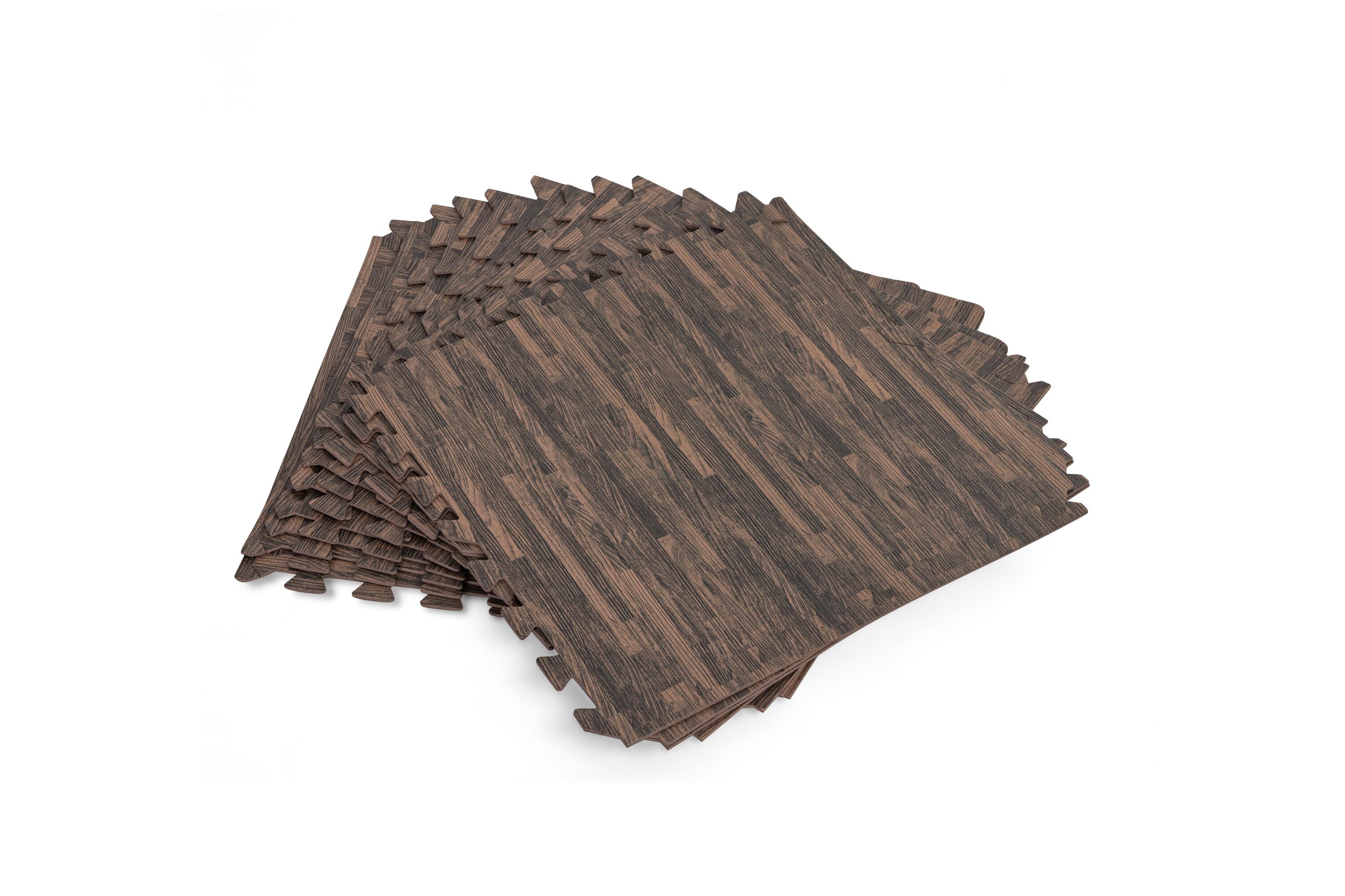 Tappeto sotto piscina componibile e decorativo effetto legno