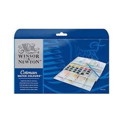 Acquarello tascabile Winson & Newton Cotman 24 mezzi godet assortiti