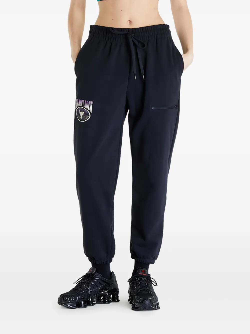Under Armour logo-stamp track pants - Nero