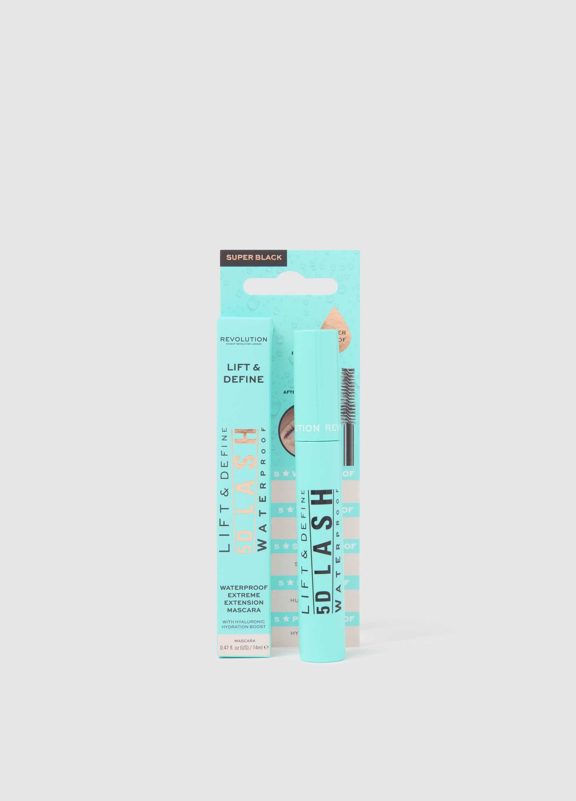 REVOLUTION, 5d Lash Waterproof Mascara, Donna, Nero, Taglia: FASUL