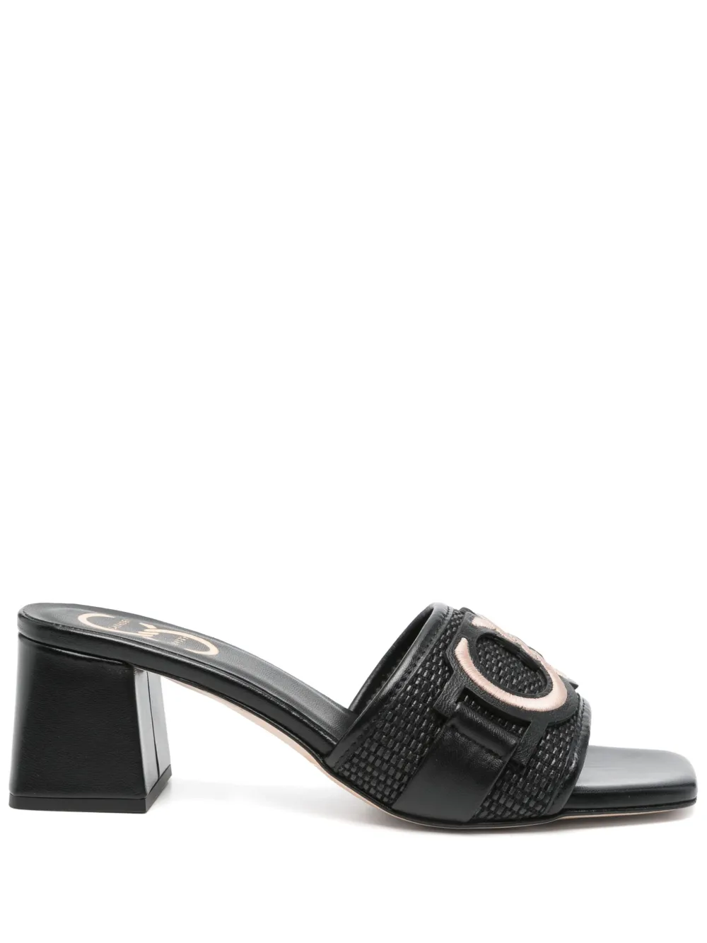 Casadei leather heeled sandals - Nero