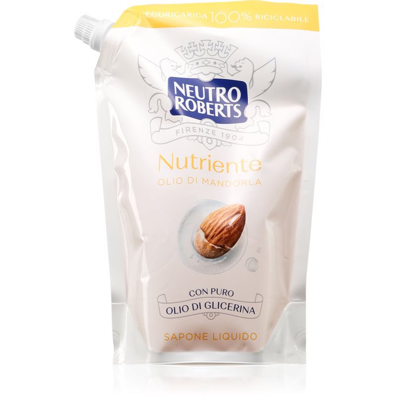 Neutro Roberts Olio Di Mandorla Sapone Liquido Per Le Mani Effetto Nutriente Ricarica 400 Ml